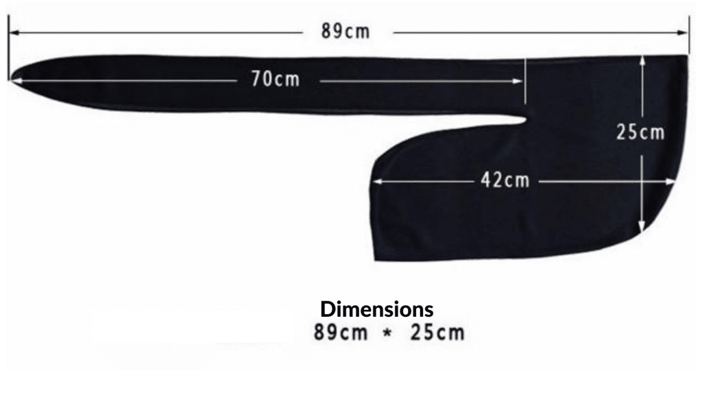 Patron avec les dimensions permettant de fabriquer son propre durag